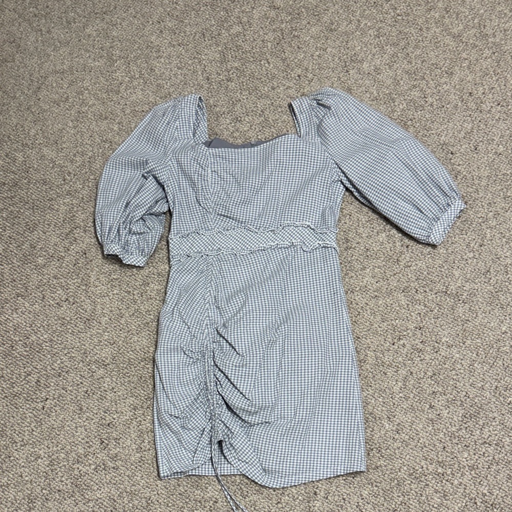 Petite Studio Asymmetrical Checkered Dress